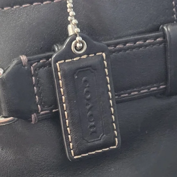 EUC COACH BLACK SMALL SATCHEL - Picture 7 of 9